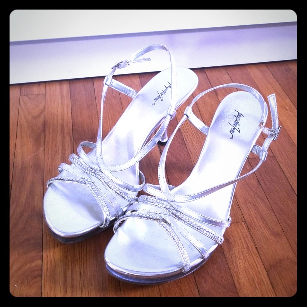 Women's silver heels
